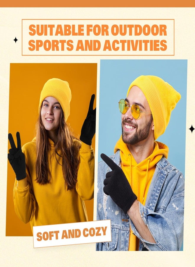 ShinyMatch Halloween Cosplay Funny Beanie Hat and Gloves Character Park Knit Hat Warm Winter Cap for Women Men - Image 4